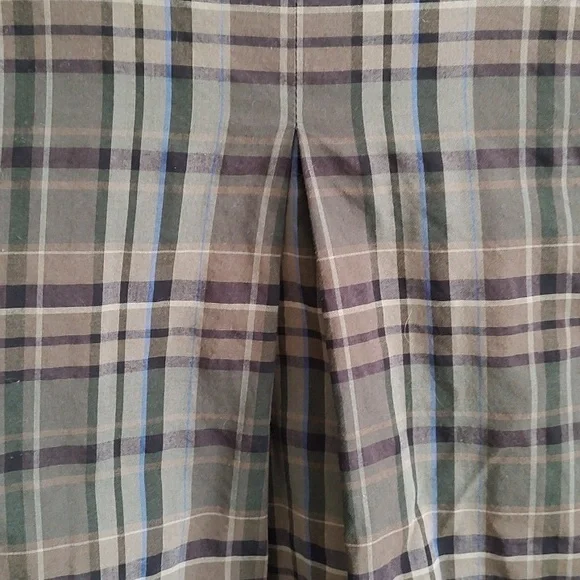 ESKANDAR Plaid Blouse Cotton Sz 0 Mandarin Collar - Picture 6 of 9